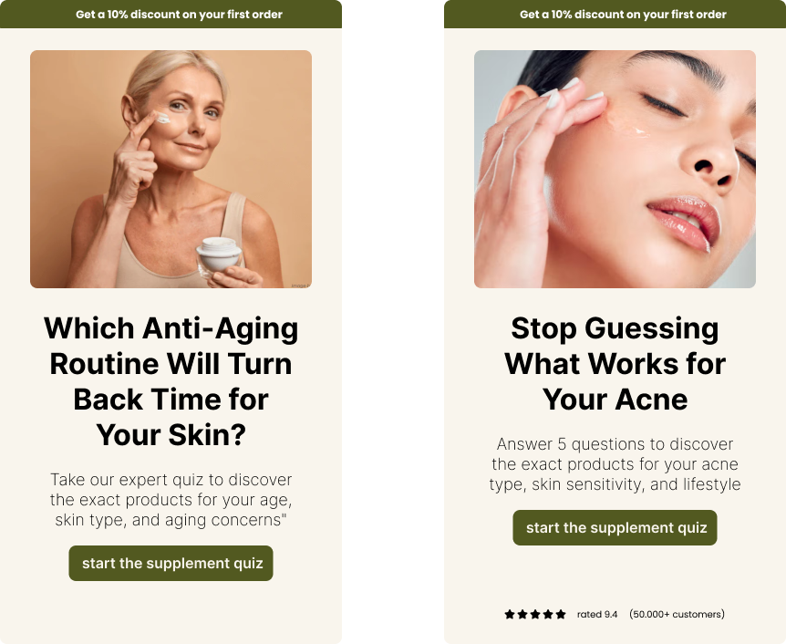 A landing page for every angle